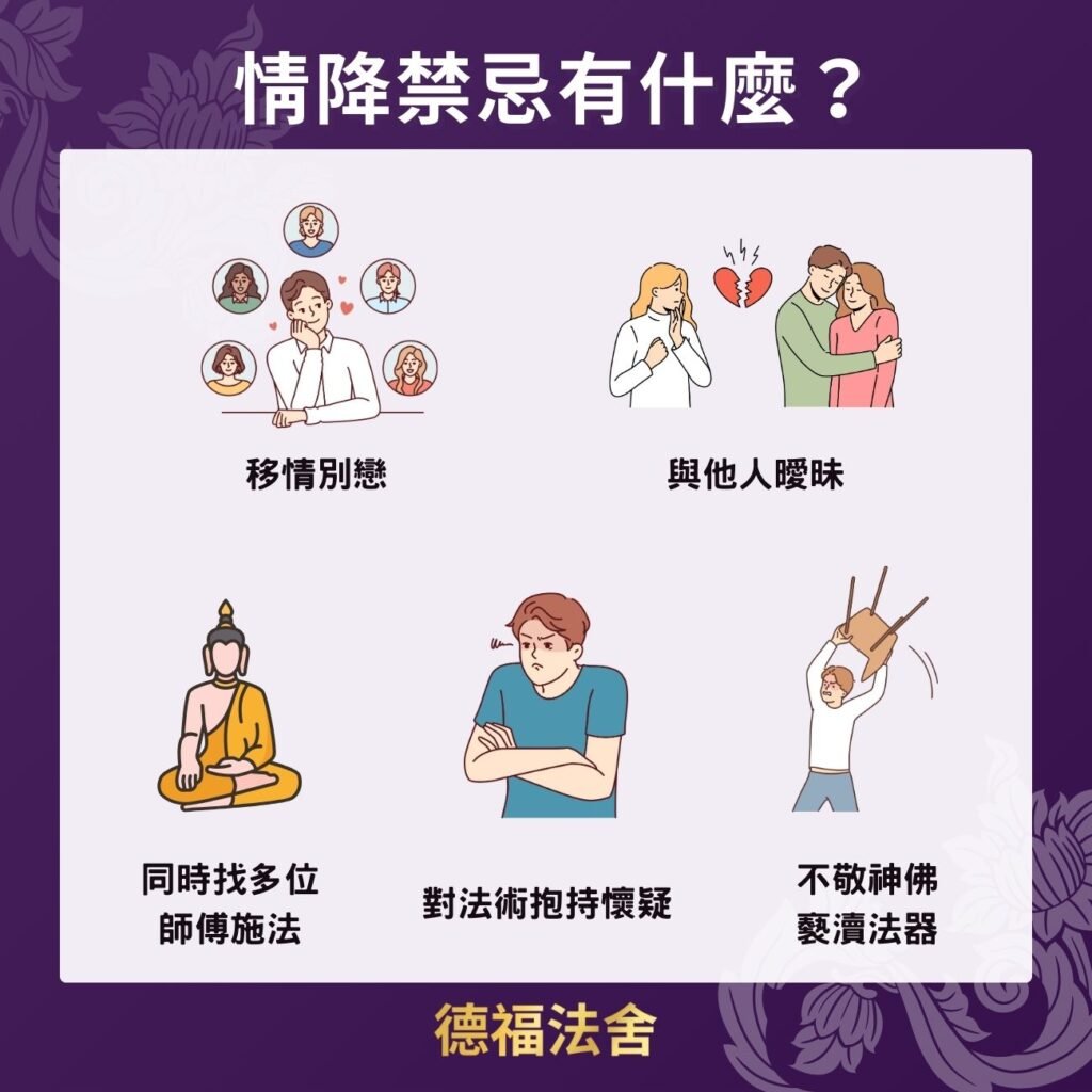 情降禁忌有什麼？